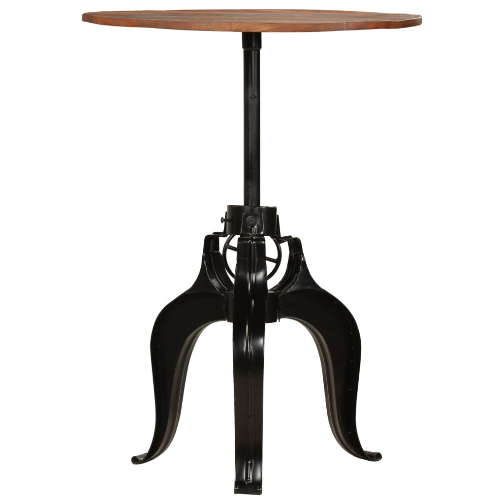 Mesa de bar HKH de madera maciza reciclada de 75x(76-110) cm