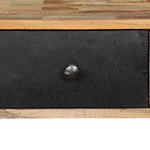 HKH Mesa auxiliar de teca reciclada de madera maciza