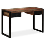 Mesa HKH con 2 cajones de madera maciza recuperada