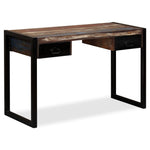 Mesa HKH con 2 cajones de madera maciza recuperada