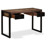 Mesa HKH con 2 cajones de madera maciza recuperada