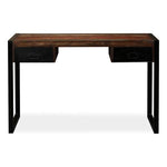Mesa HKH con 2 cajones de madera maciza recuperada