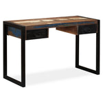 Mesa HKH con 2 cajones de madera maciza recuperada