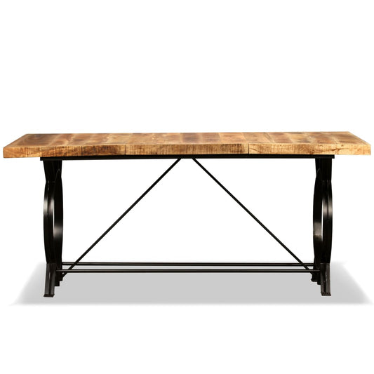 HKH Mesa de Jantar Madeira de Maciça Áspera em Mangueira
