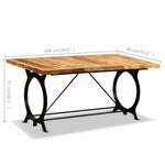 HKH Mesa de Jantar Madeira de Maciça Áspera em Mangueira