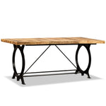 HKH Mesa de Jantar Madeira de Maciça Áspera em Mangueira