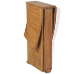 HKH Mesa de Bar Dobrável 155x53x105 Cm Madeira Teca Maciça - Marrom