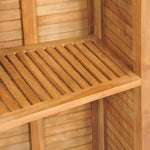 HKH Mesa de Bar Dobrável 155x53x105 Cm Madeira Teca Maciça - Marrom