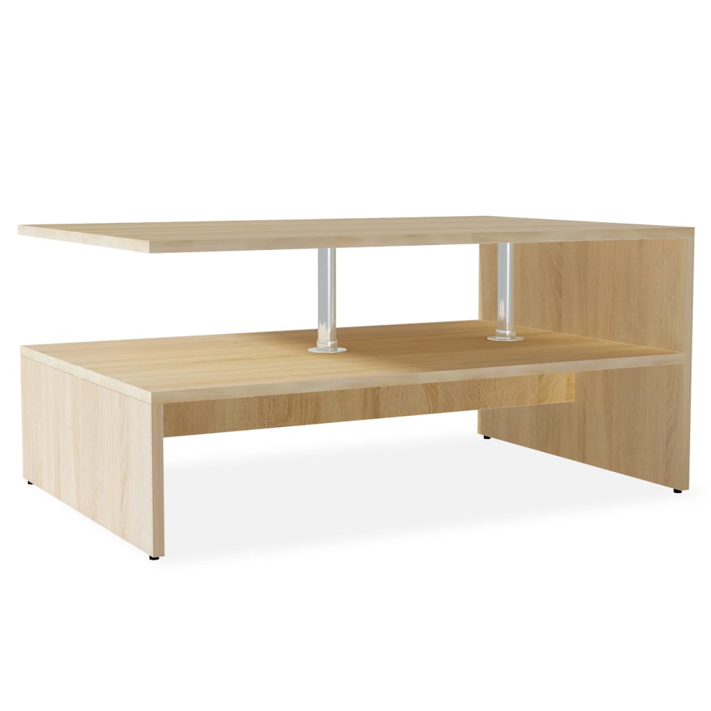 Mesa de centro HKH, de madera, color roble
