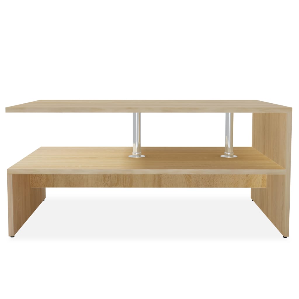Mesa de centro HKH, de madera, color roble
