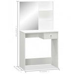 HKH Tocador de Aglomerado - 75x40x141 Cm - Blanco