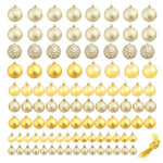 HKH Conjunto de 100 Bolas de Natal - Dourado