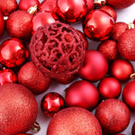 HKH Conjunto de 100 Bolas de Natal - Vermelho