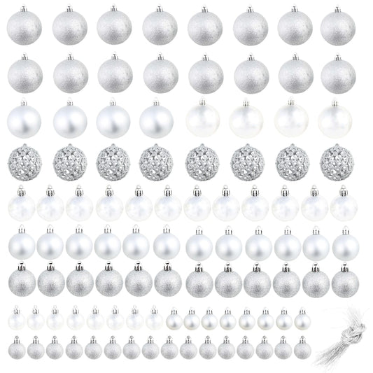 HKH Conjunto de 100 Bolas de Natal - Prateado