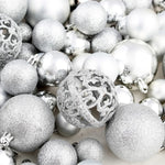 HKH Conjunto de 100 Bolas de Natal - Prateado
