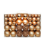 HKH Conjunto de 100 Bolas de Natal - Rosa/Dourado