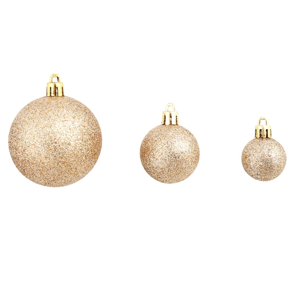 HKH Conjunto de 100 Bolas de Natal - Rosa/Dourado