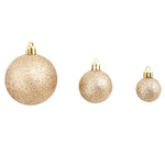 HKH Conjunto de 100 Bolas de Natal - Rosa/Dourado