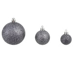 HKH Conjunto de 100 Bolas de Natal - Cinzento/Branco