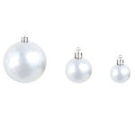HKH Conjunto de 100 Bolas de Natal - Cinzento/Branco