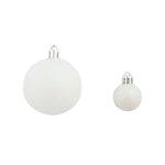 HKH Conjunto de 100 Bolas de Natal - Cinzento/Branco