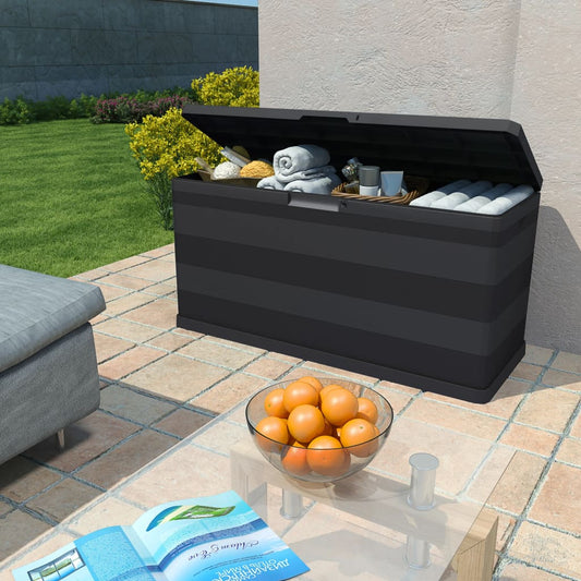 HKH Caixa De Arrumação Para Jardim - Preto
