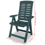 HKH Conjunto Bistrô 3 Pcs Plástico - Verde