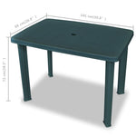 HKH Conjunto Bistrô 3 Pcs Plástico - Verde