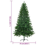 HKH Árvore de Natal Artificial Agulhas Realistas - Verde