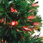 HKH Árvore de Natal Artificial Fibra Óptica - Verde
