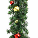 HKH Grinalda de Natal Decorada com Enfeites e Luzes LED