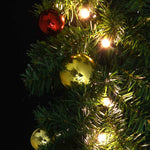 HKH Grinalda de Natal Decorada com Enfeites e Luzes LED