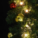 HKH Grinalda de Natal Decorada com Enfeites e Luzes LED