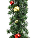 HKH Guirnalda de Navidad Decorada con Adornos y Luces LED