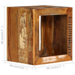 Banco HKH de madera maciza recuperada