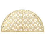 HKH Mesa de Apoio Vintage Semicircular Dourado em Metal