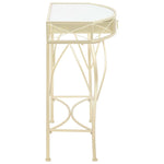 HKH Mesa de Apoio de Estilo Francês Dourado em Metal