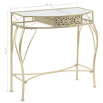 HKH Mesa de Apoio de Estilo Francês Dourado em Metal