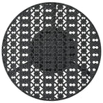 HKH Mesa Bistrô 40x70 Cm Metal - Preto