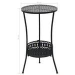 HKH Mesa Bistrô 40x70 Cm Metal - Preto