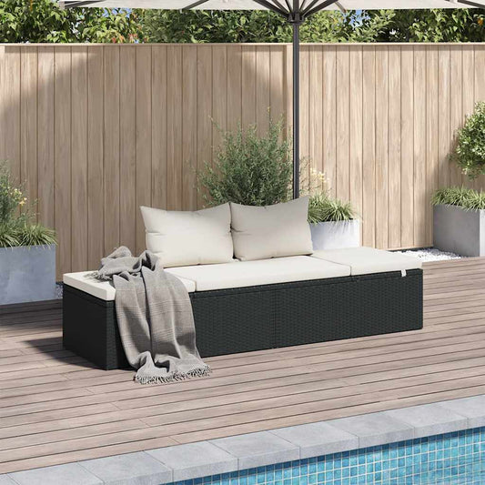 HKH 4 Pcs Conjunto de Jantar P/ Jardim C/ Almofadões Vime Pe Cinza - Cinzeto