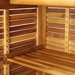 HKH Mesa de Bar 110x50x105 Cm Madeira de Acácia Maciça - Marrom