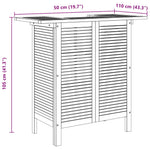 HKH Mesa de Bar 110x50x105 Cm Madeira de Acácia Maciça - Marrom