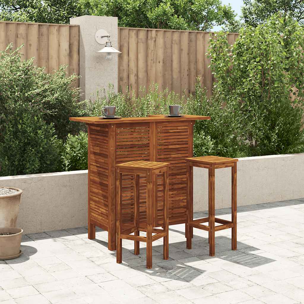 HKH Mesa de Bar 110x50x105 Cm Madeira de Acácia Maciça - Marrom