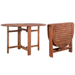 HKH Mesa de Jardim 120x70x74 Cm Madeira de Acácia Maciça - Marrom