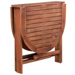HKH Mesa de Jardim 120x70x74 Cm Madeira de Acácia Maciça - Marrom