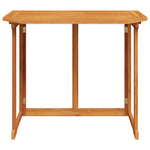 HKH Mesa de Bistrô 90x50x75 Cm Madeira de Acácia Maciça - Marrom