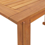 HKH Mesa de Bistrô 90x50x75 Cm Madeira de Acácia Maciça - Marrom