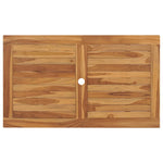 HKH Mesa de Jardim Dobrável 120x70x75 Cm Madeira Teca Maciça - Marrom
