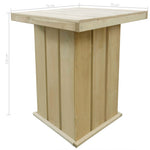 HKH Mesa de Bar Pinho Impregnado - Marrom